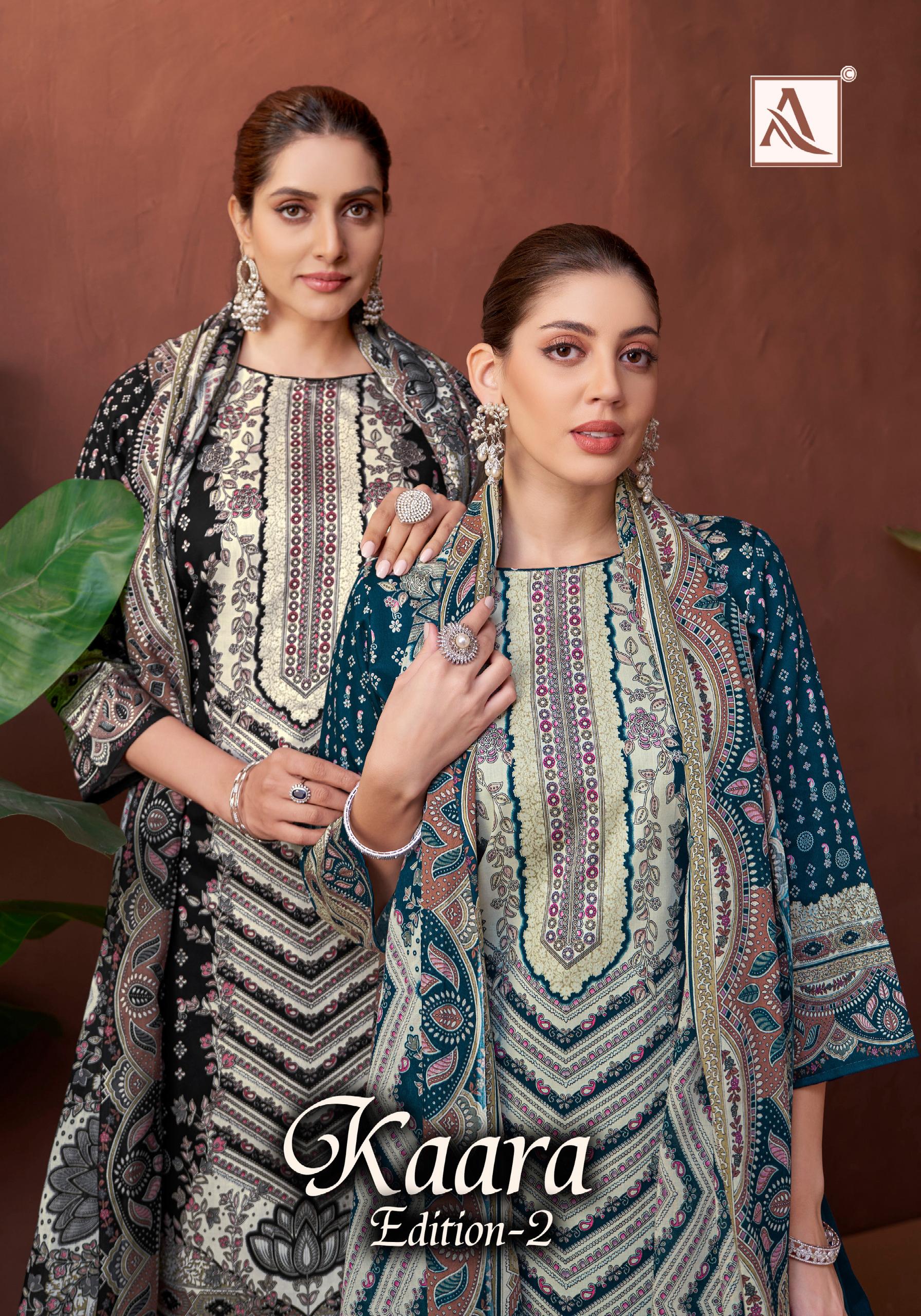 ALOK KAARA VOL-2 WHOLESALE PURE ZAM COTTON FANCY PRINT WITH HAND WORK STYLIST LOOK SALWAR KAMEEZ