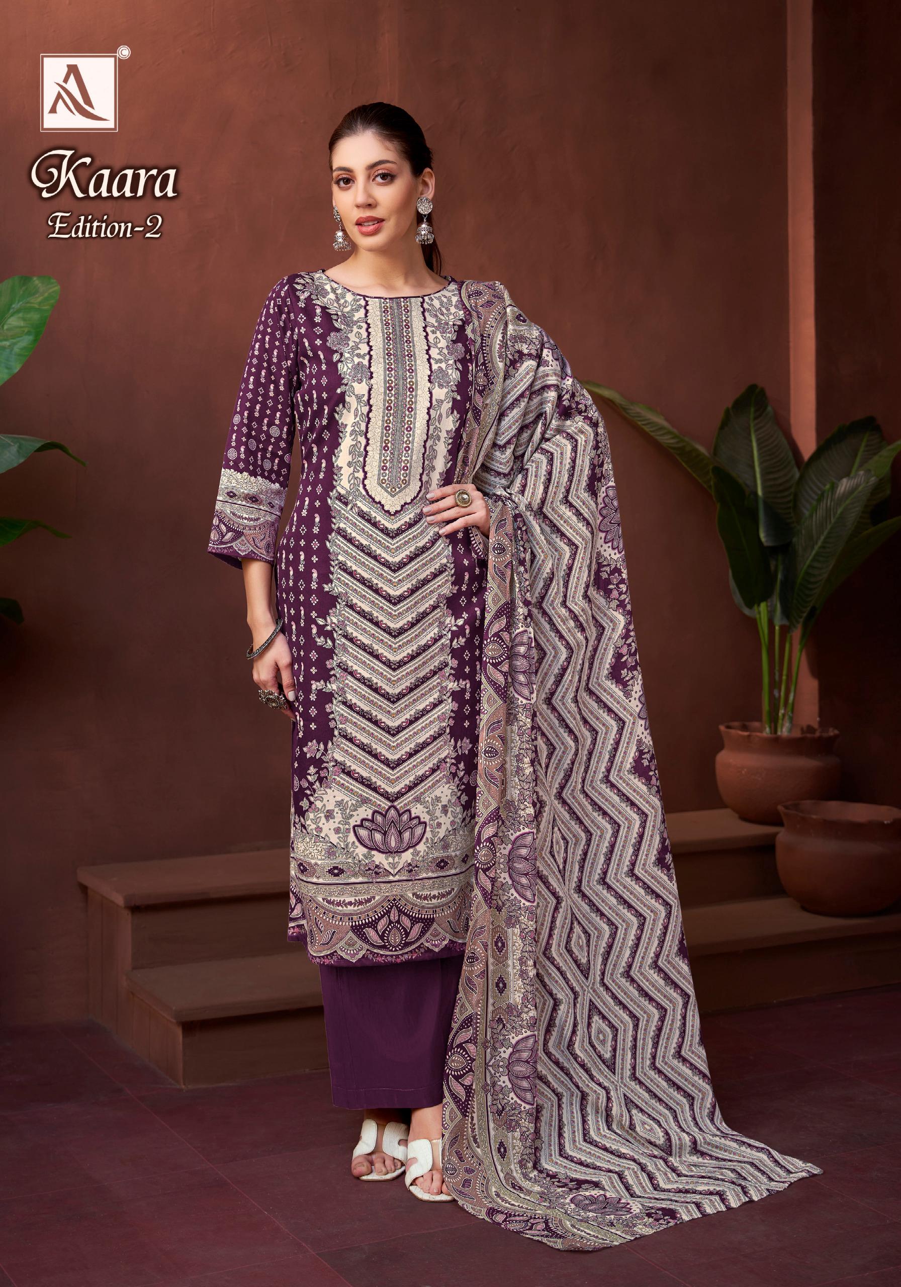 ALOK KAARA VOL-2 WHOLESALE PURE ZAM COTTON FANCY PRINT WITH HAND WORK STYLIST LOOK SALWAR KAMEEZ