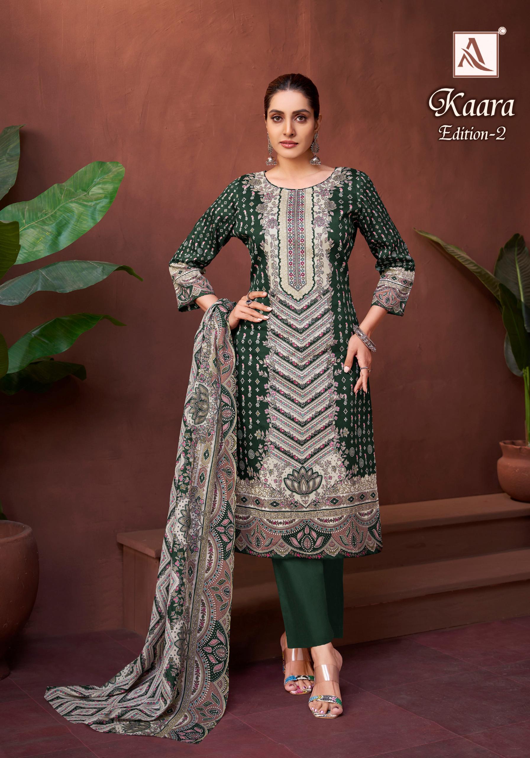 ALOK KAARA VOL-2 WHOLESALE PURE ZAM COTTON FANCY PRINT WITH HAND WORK STYLIST LOOK SALWAR KAMEEZ