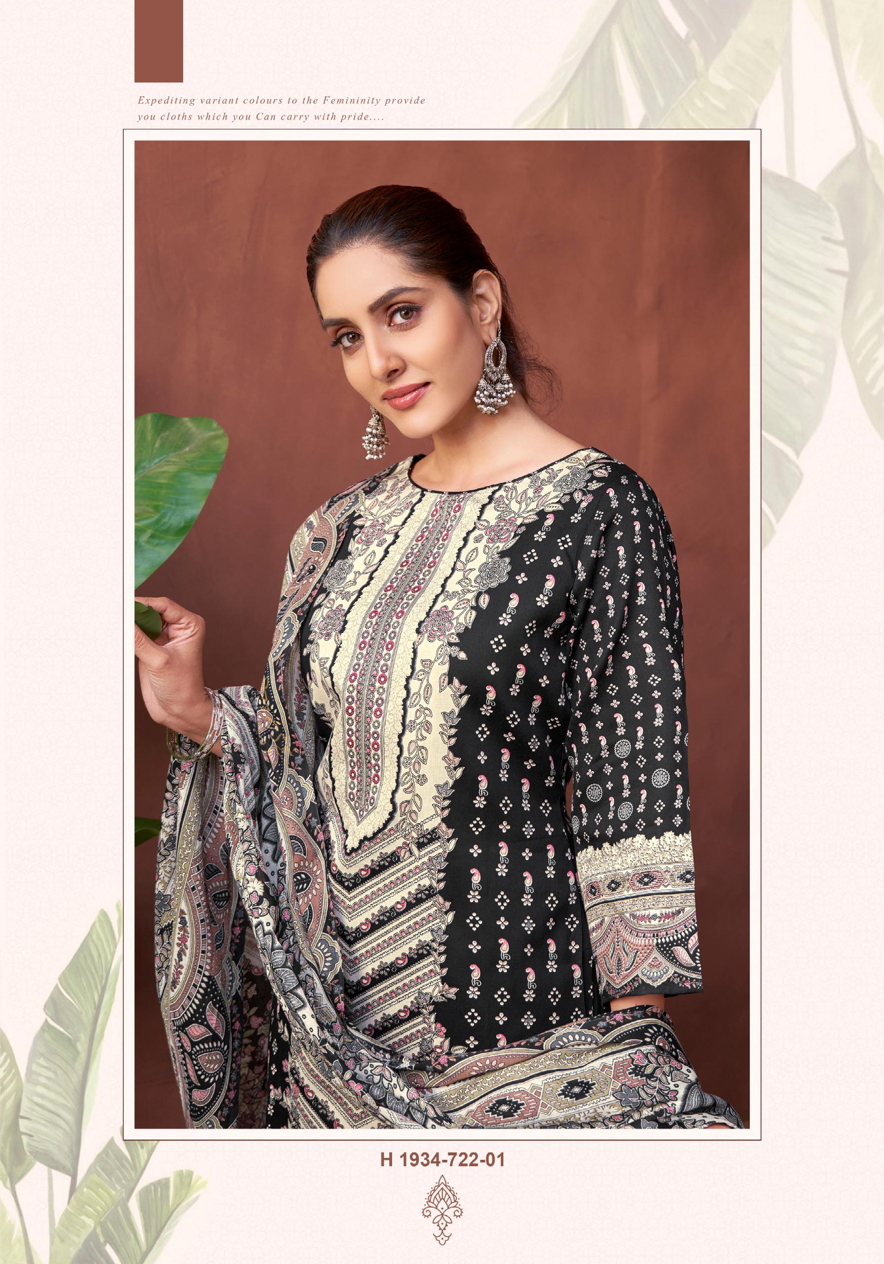 ALOK KAARA VOL-2 WHOLESALE PURE ZAM COTTON FANCY PRINT WITH HAND WORK STYLIST LOOK SALWAR KAMEEZ