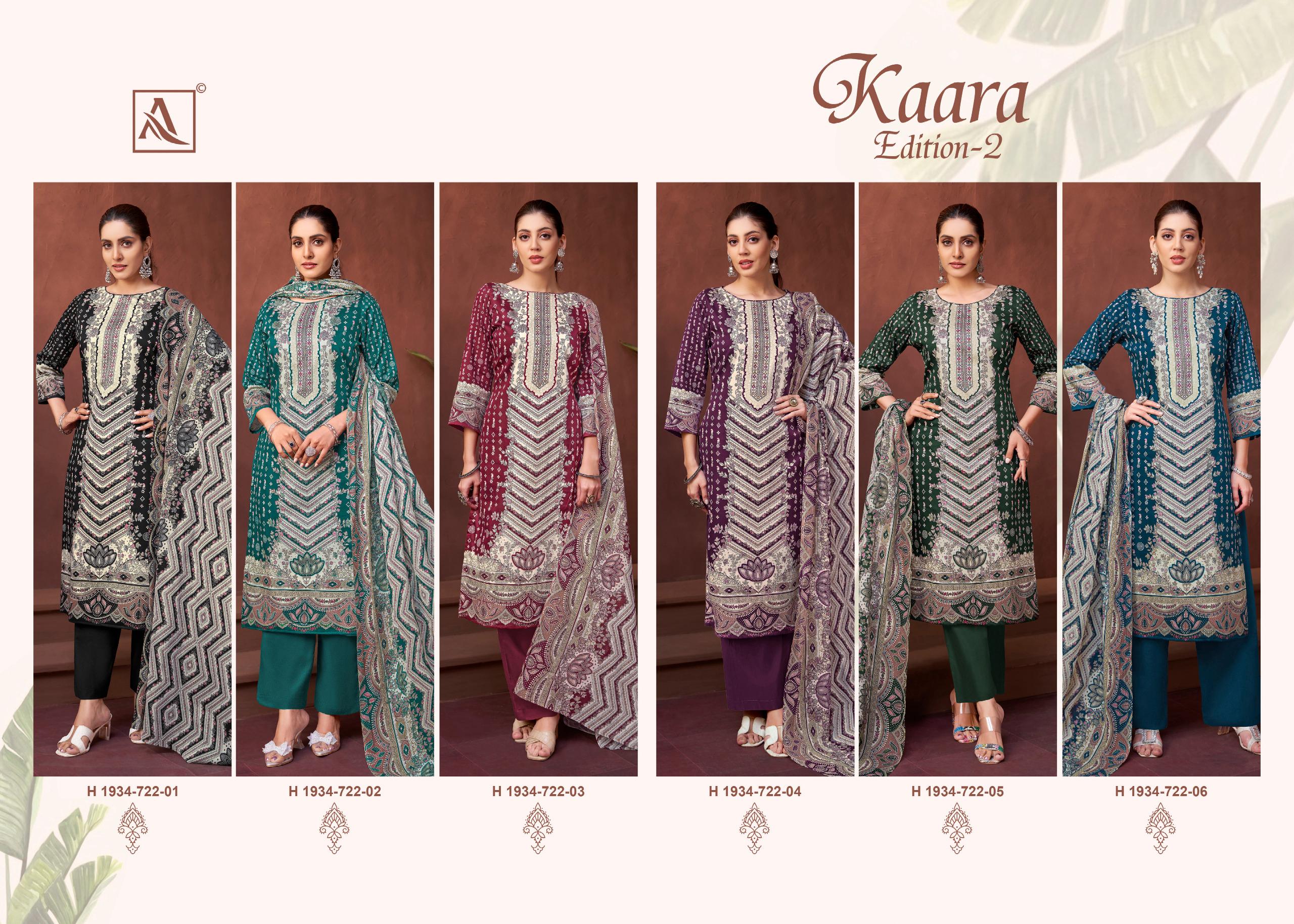 ALOK KAARA VOL-2 WHOLESALE PURE ZAM COTTON FANCY PRINT WITH HAND WORK STYLIST LOOK SALWAR KAMEEZ