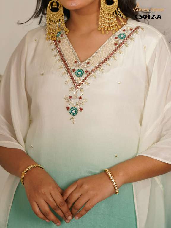 AMOHA C5012 WHOLESALE READYMADE DESIGNER KAFTAN