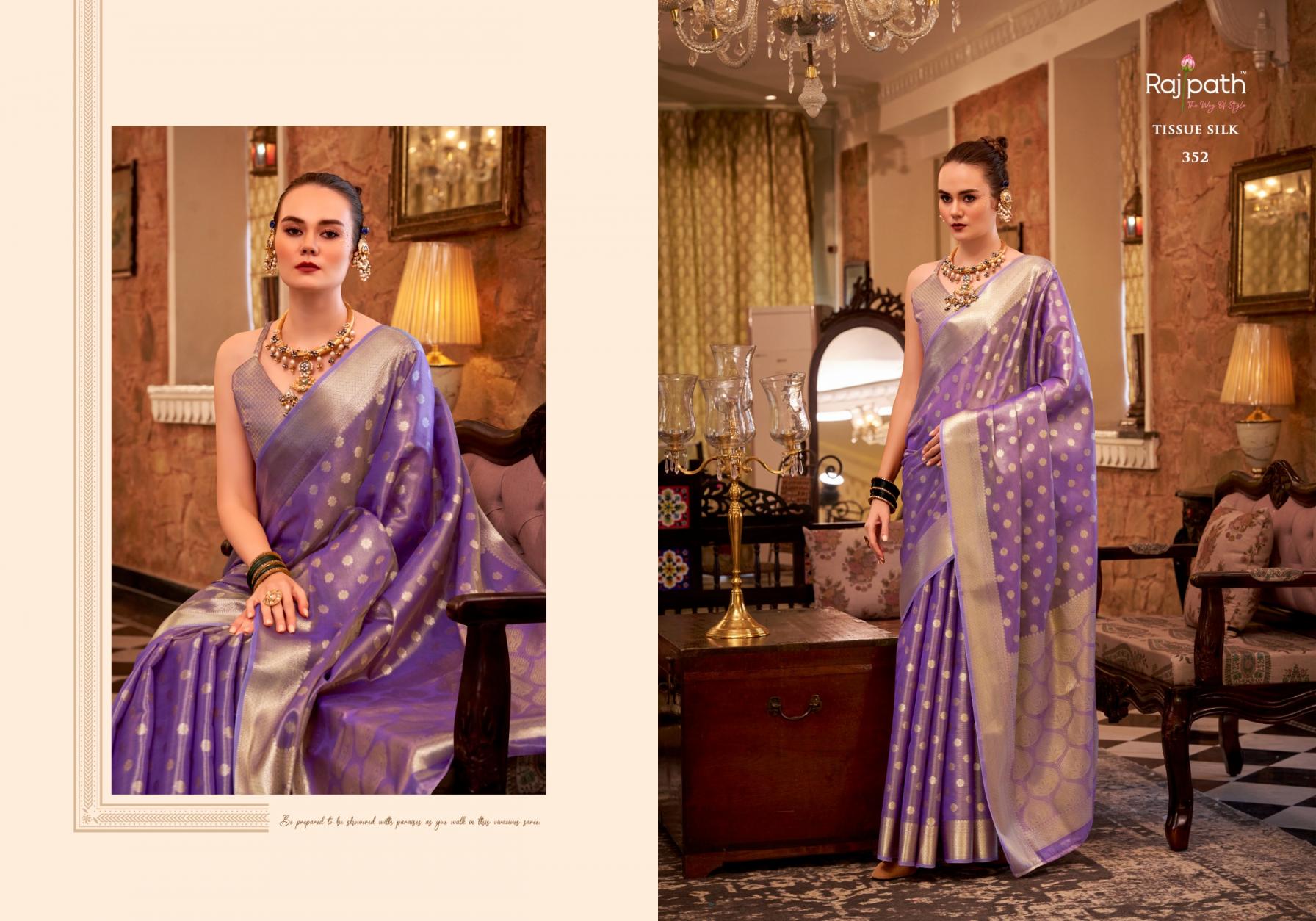 PLUTO SILK BY RAJPATH 352-357 SERIES PARTY WEAR SAREE AND FESTIVE WEAR SAREE