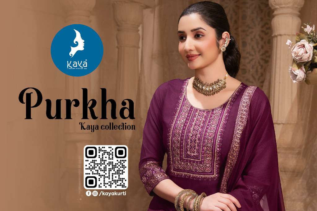 KAYA PRESENT PURKHA WHOLESALE READYMADY 3 PCS CONCEPT IN ANARKALI SUITS
