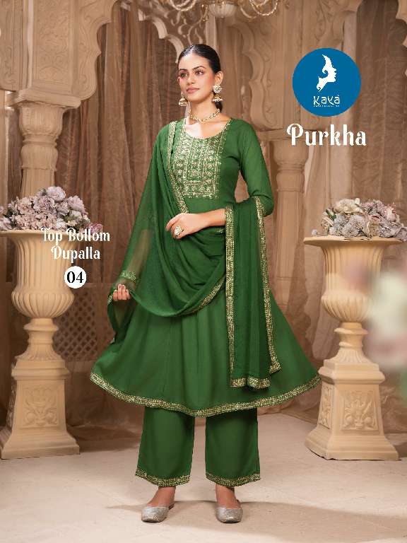 KAYA PRESENT PURKHA WHOLESALE READYMADY 3 PCS CONCEPT IN ANARKALI SUITS