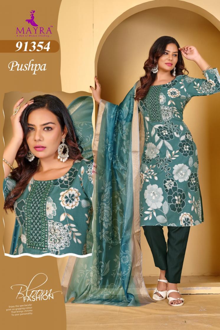 MAYRA FASHION PUSHPA VERTICAN CASUAL FULL STITCHED KURTA SET