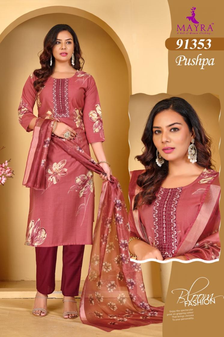 MAYRA FASHION PUSHPA VERTICAN CASUAL FULL STITCHED KURTA SET