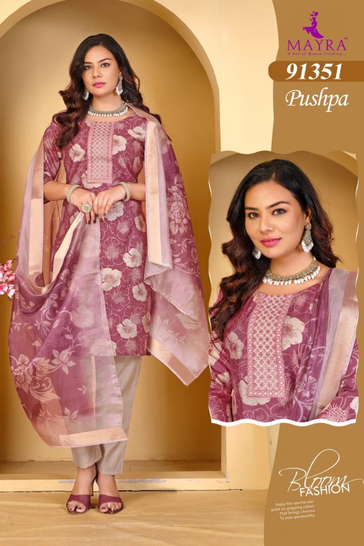 MAYRA FASHION PUSHPA VERTICAN CASUAL FULL STITCHED KURTA SET