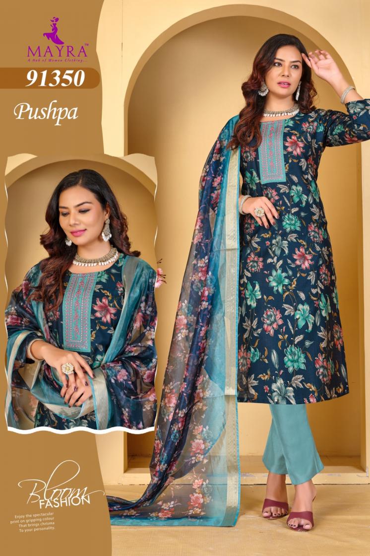 MAYRA FASHION PUSHPA VERTICAN CASUAL FULL STITCHED KURTA SET