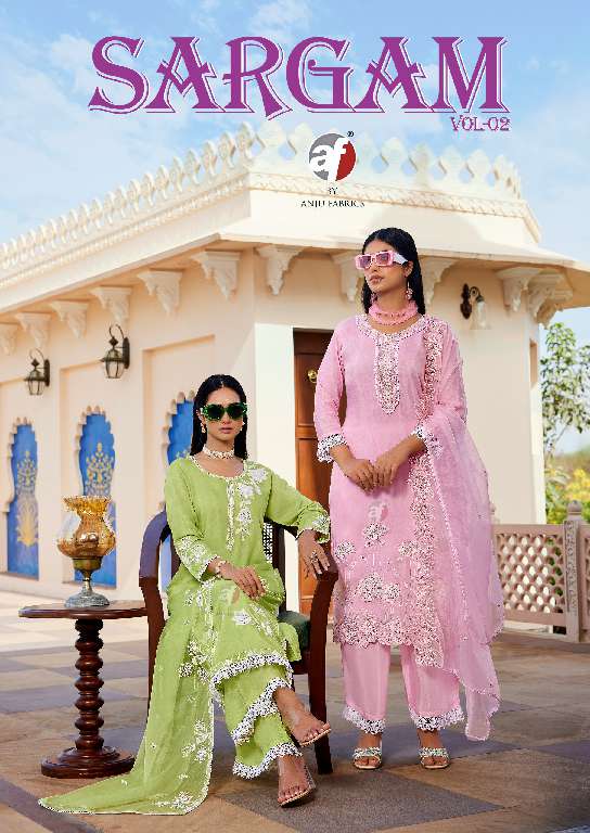ANJU FAB SARGAM VOL-2 READYMADE FESTIVE WEAR HANDWORK SALWAR KAMEEZ