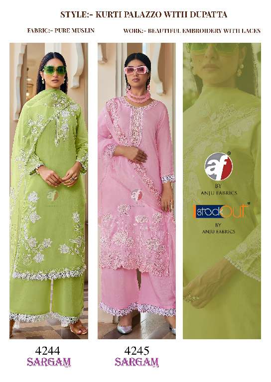 ANJU FAB SARGAM VOL-2 READYMADE FESTIVE WEAR HANDWORK SALWAR KAMEEZ