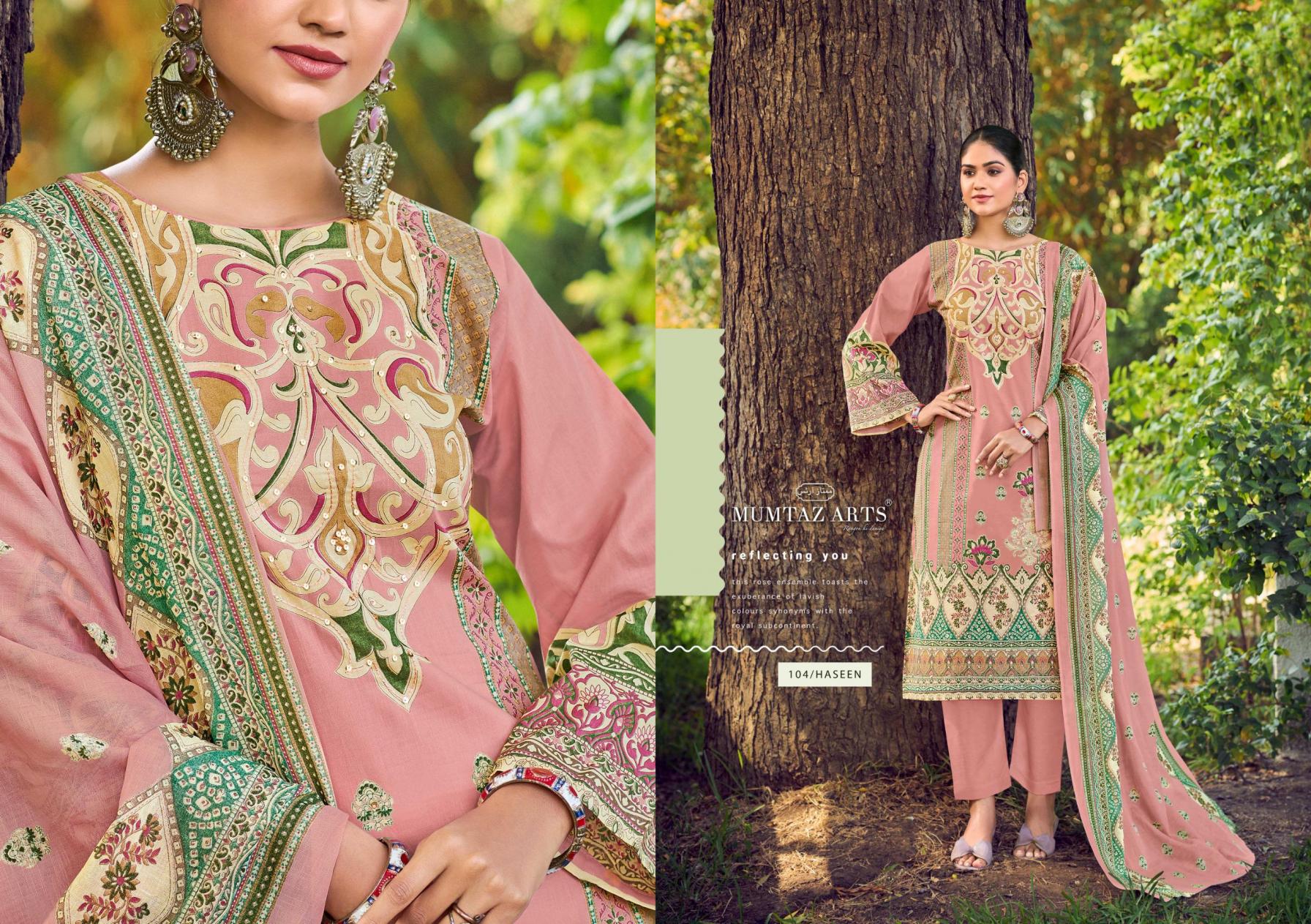 HASEEN BY MUMTAZ ARTS LAWN COTTON MODERN PAKISTANI DRESS MATERIAL