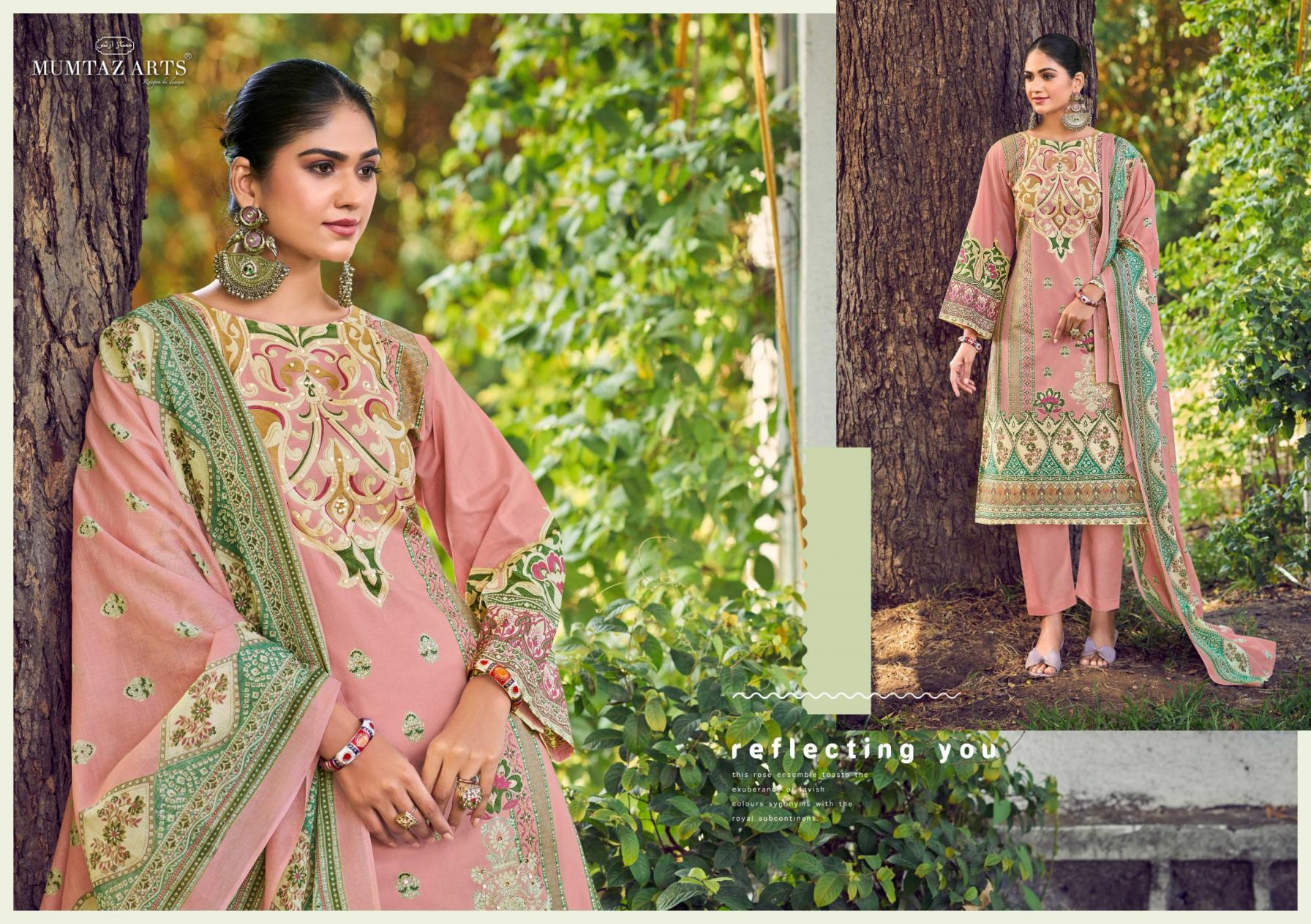 HASEEN BY MUMTAZ ARTS LAWN COTTON MODERN PAKISTANI DRESS MATERIAL