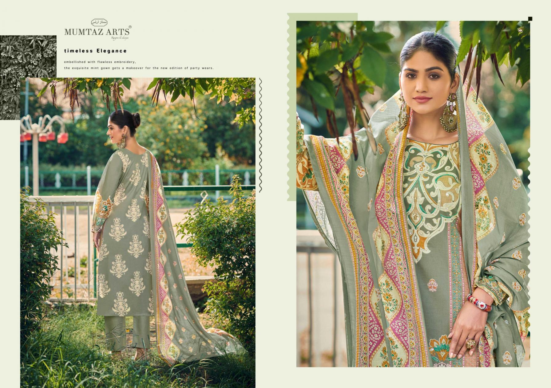 HASEEN BY MUMTAZ ARTS LAWN COTTON MODERN PAKISTANI DRESS MATERIAL