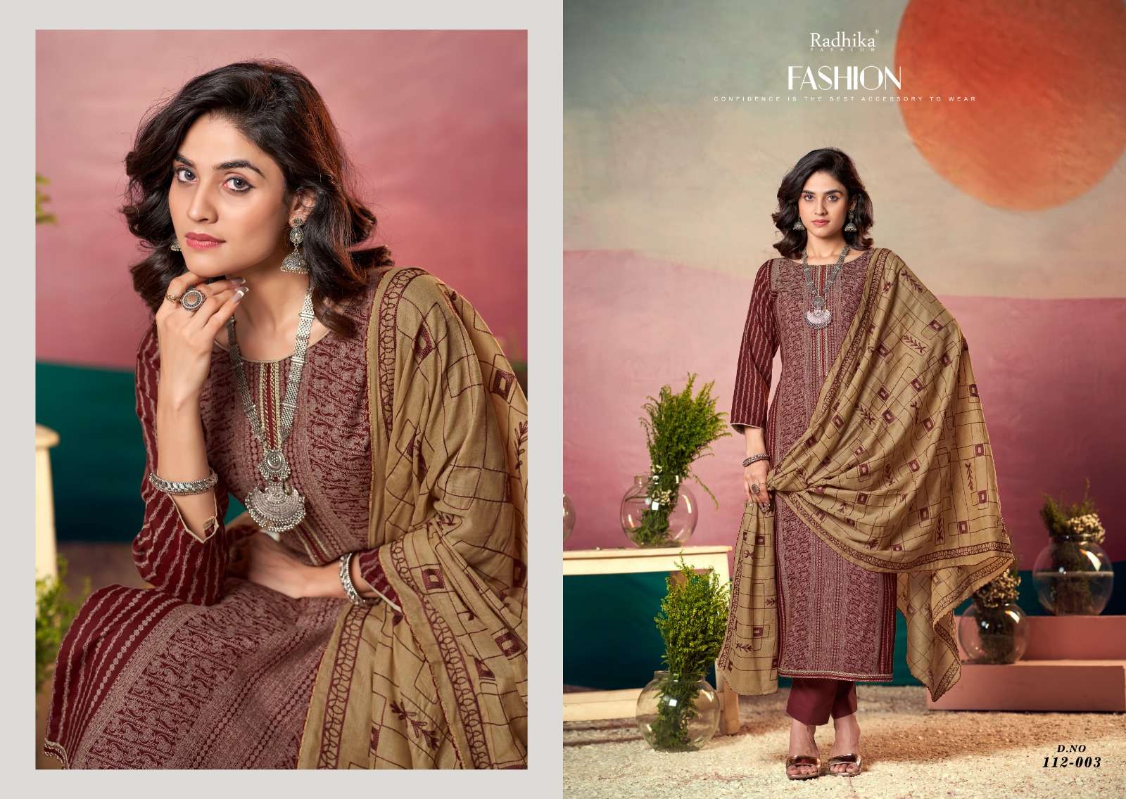 AZARA RADHIKA FAHION BLACK BERRY VOL 17 FANCY PRINT WITH EMBROIDERY WORK SUITS