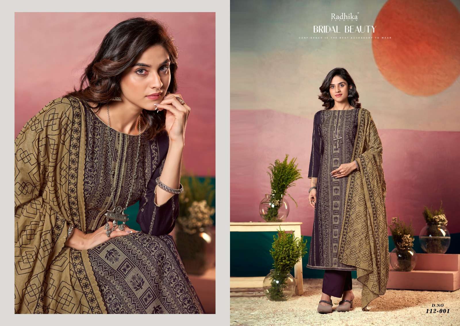 AZARA RADHIKA FAHION BLACK BERRY VOL 17 FANCY PRINT WITH EMBROIDERY WORK SUITS