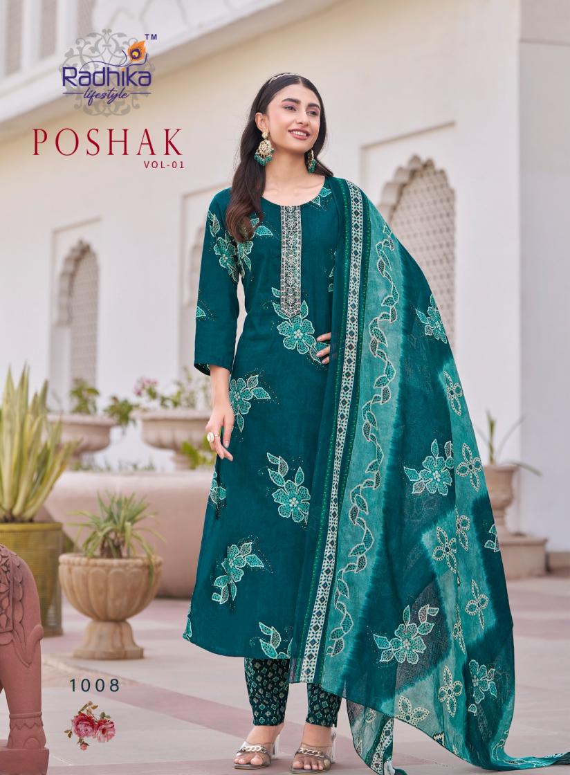 POSHAK VOL 1 BY RADHIKA LIFESTYLE AESTHETIC KURTI SETS PLUS SIZE AND READYMADE KURTI