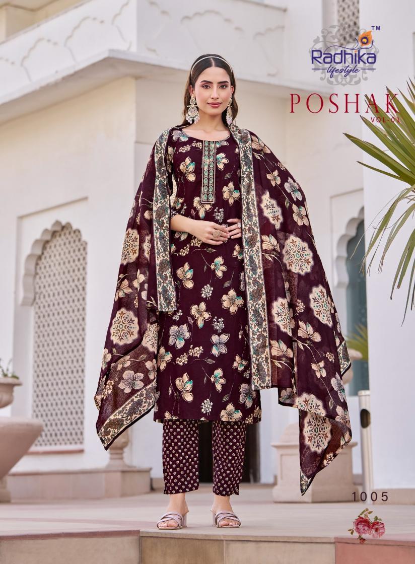 POSHAK VOL 1 BY RADHIKA LIFESTYLE AESTHETIC KURTI SETS PLUS SIZE AND READYMADE KURTI