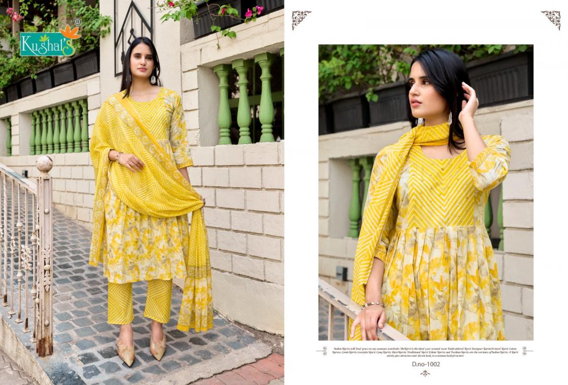 KUSHALS LAUNCH ANAYA FULLY STITCHED 3PCS PRETTY DRESS
