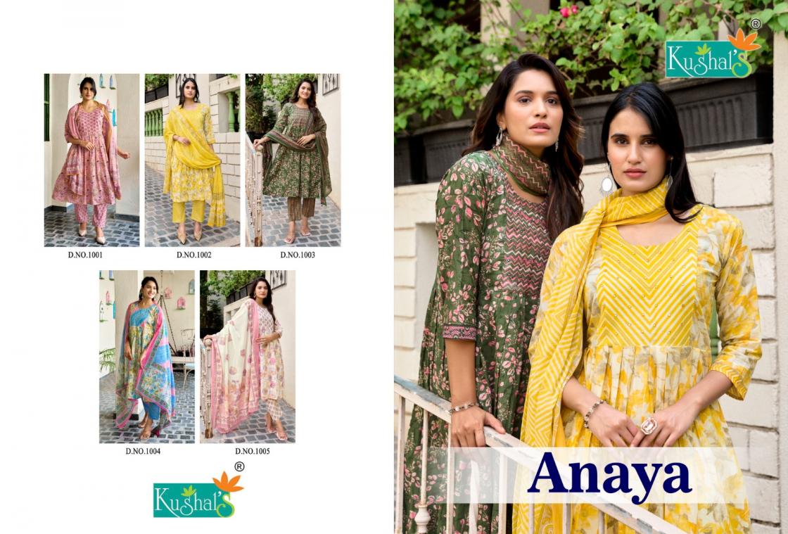 KUSHALS LAUNCH ANAYA FULLY STITCHED 3PCS PRETTY DRESS