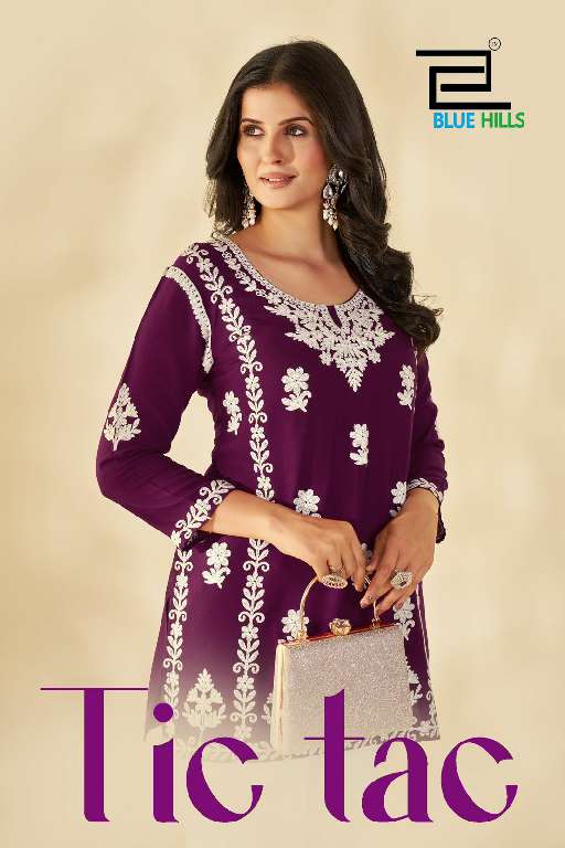 TIC TAK BY BLUE HILLS WHOLESALE RAYON WITH WORK FANCY TOP AND PANT FOR WOMAN