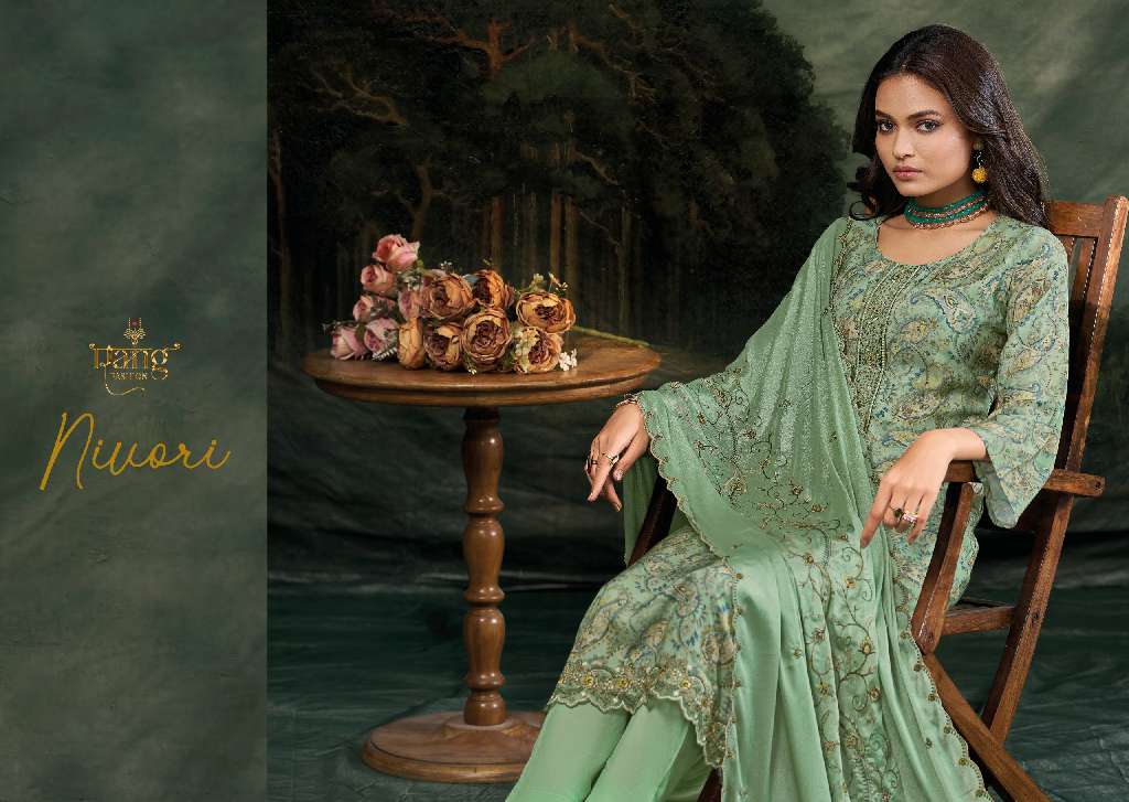 RANG FASHION NIVORI WHOLESALE PURE VISCOSE MUSLIN DIGITAL PRINT WITH WORK FANCY SALWAR SUITS