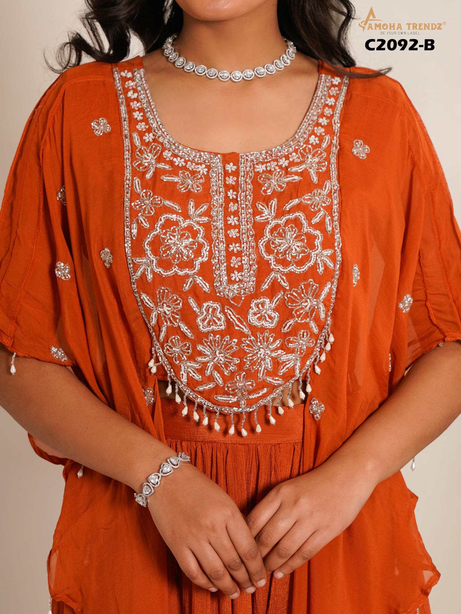 C2092 BY AMOHA TRENDS STYLISH PARTY WEAR 2PCS SUIT