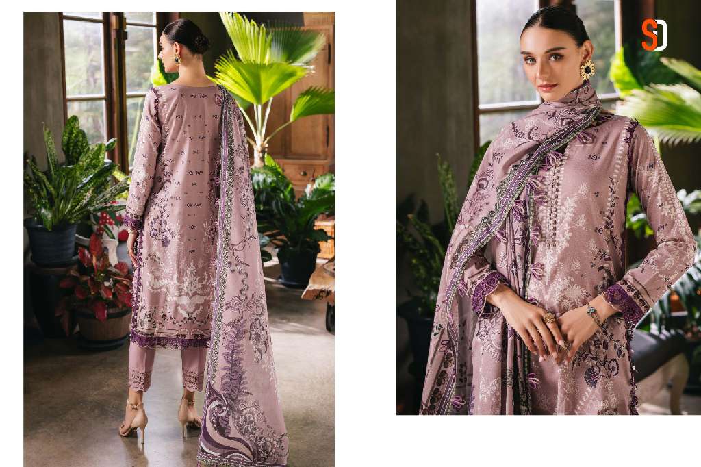 SHRADDHA JADE URBANE VOL-1 WHOLESALE LAWN COTTON PRINTED WITH EMBROIDERY PATCH STYLIST PAKISTANI SUITS
