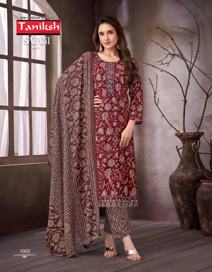 SAYANI VOL 1 BY TANIKSH FULLY STITCHED TOP WITH BOTTOM AND DUPATTA