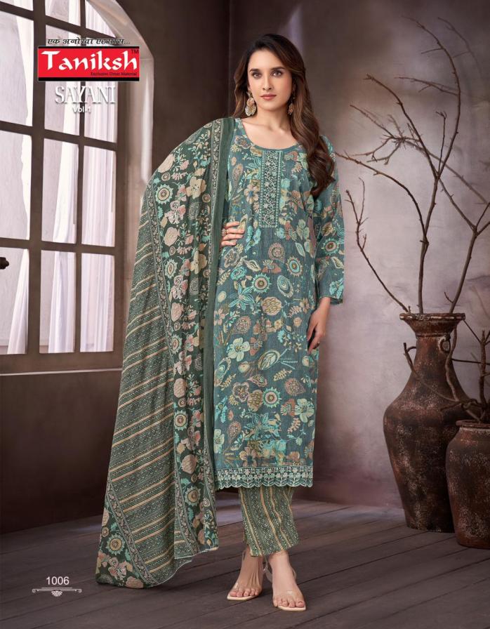 SAYANI VOL 1 BY TANIKSH FULLY STITCHED TOP WITH BOTTOM AND DUPATTA