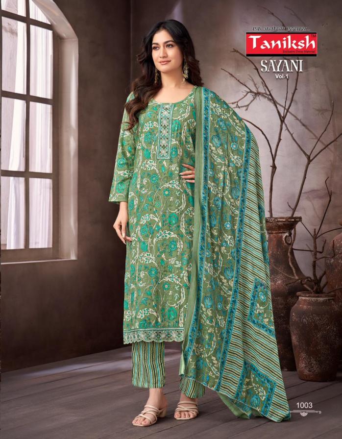 SAYANI VOL 1 BY TANIKSH FULLY STITCHED TOP WITH BOTTOM AND DUPATTA