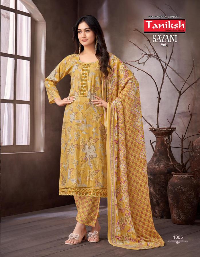 SAYANI VOL 1 BY TANIKSH FULLY STITCHED TOP WITH BOTTOM AND DUPATTA