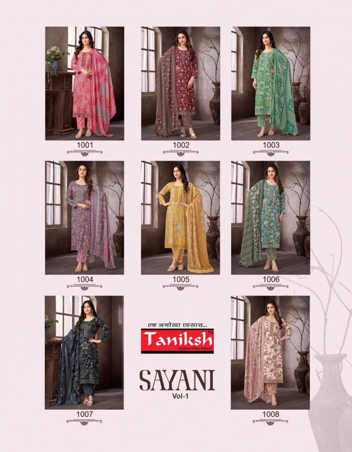 SAYANI VOL 1 BY TANIKSH FULLY STITCHED TOP WITH BOTTOM AND DUPATTA