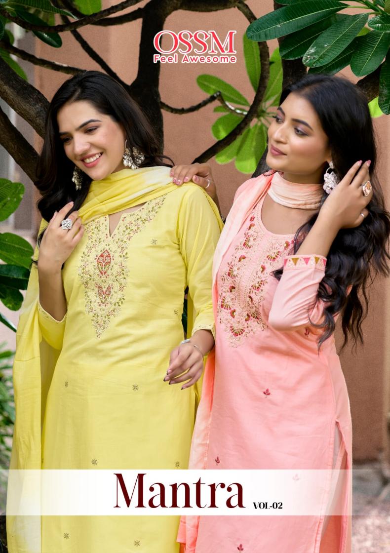OSSM MANTRA VOL 2 PURE COTTON 3PCS BIG SIZE READYMADE SETS