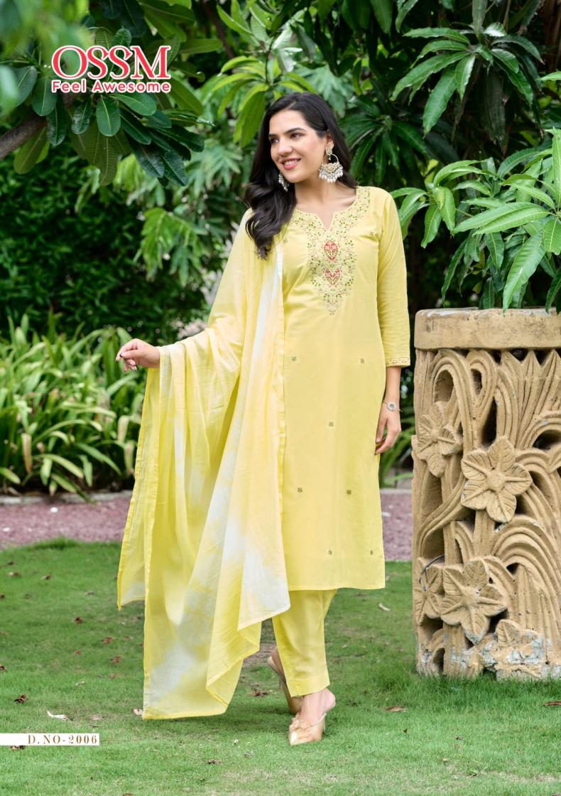 OSSM MANTRA VOL 2 PURE COTTON 3PCS BIG SIZE READYMADE SETS