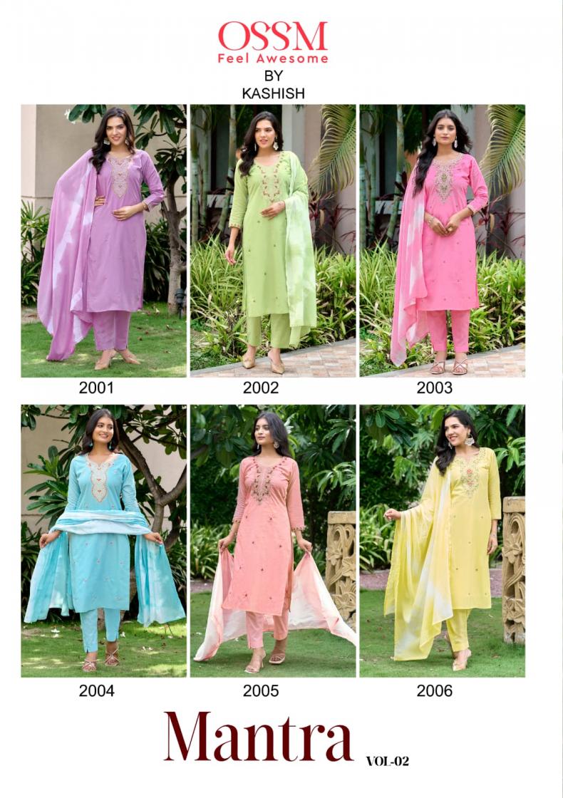 OSSM MANTRA VOL 2 PURE COTTON 3PCS BIG SIZE READYMADE SETS