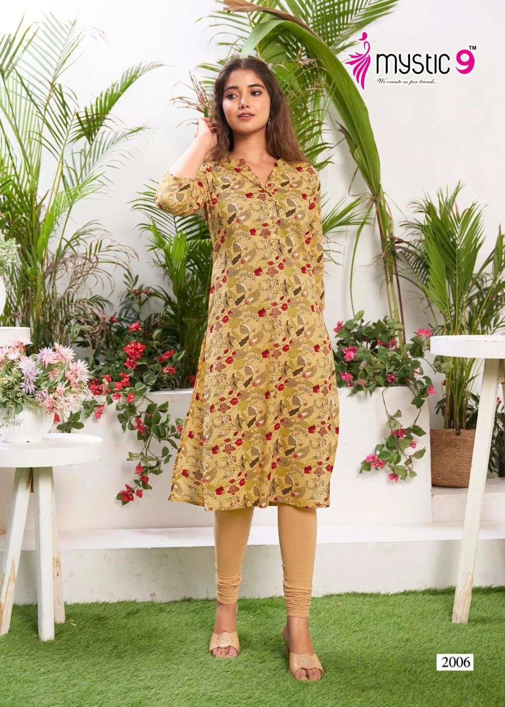 SUMMER COOL VOL 2 BY MYSTIC 9 CAMRIC FULLY STITCH LONG KURTIS SUPPLIER
