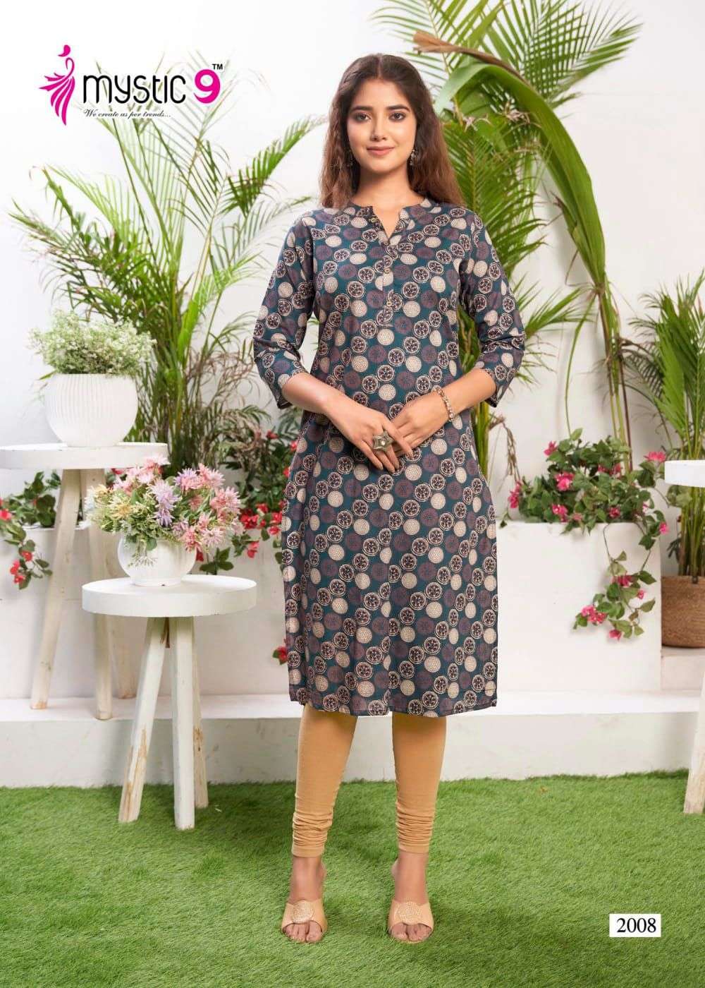 SUMMER COOL VOL 2 BY MYSTIC 9 CAMRIC FULLY STITCH LONG KURTIS SUPPLIER