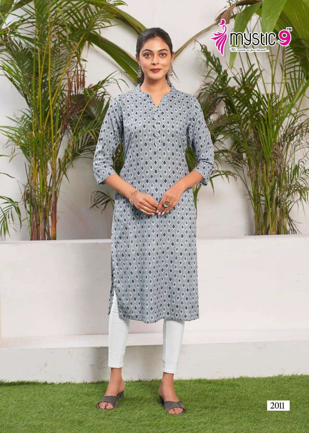 SUMMER COOL VOL 2 BY MYSTIC 9 CAMRIC FULLY STITCH LONG KURTIS SUPPLIER