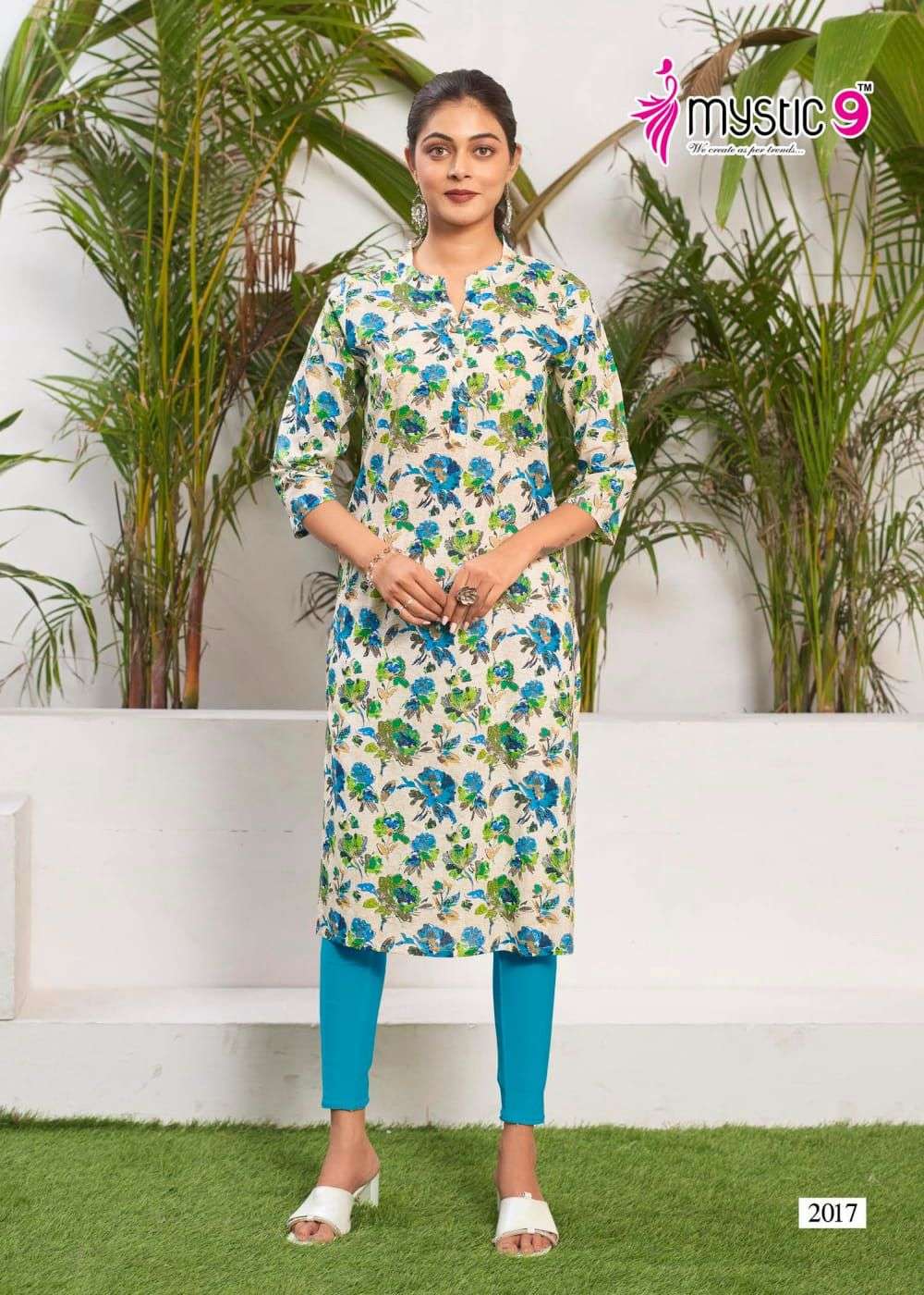 SUMMER COOL VOL 2 BY MYSTIC 9 CAMRIC FULLY STITCH LONG KURTIS SUPPLIER