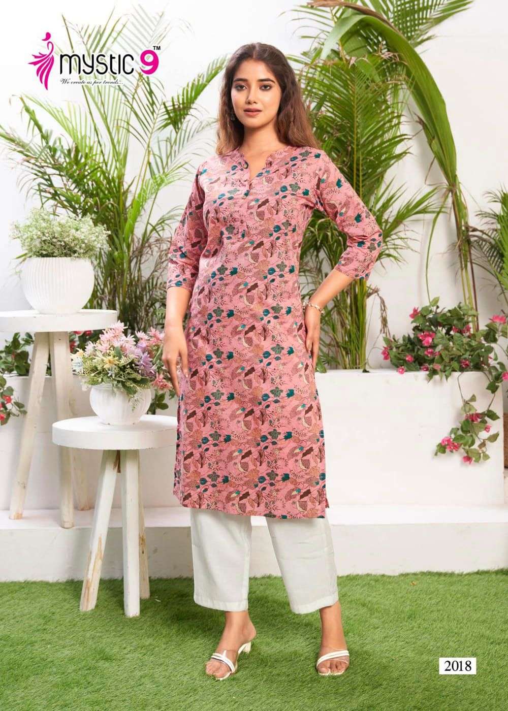 SUMMER COOL VOL 2 BY MYSTIC 9 CAMRIC FULLY STITCH LONG KURTIS SUPPLIER