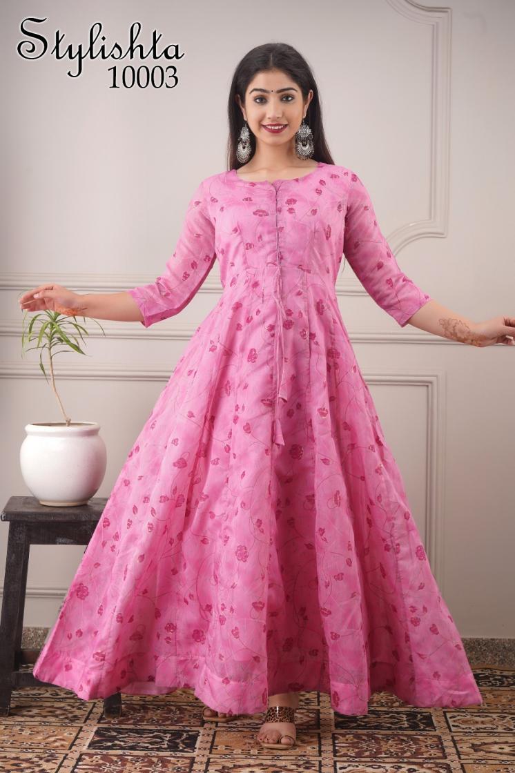 STYLISHTA SUMMER DRESS PURE MUSLIN HOUSEWEAR WOMEN LONG DRESS