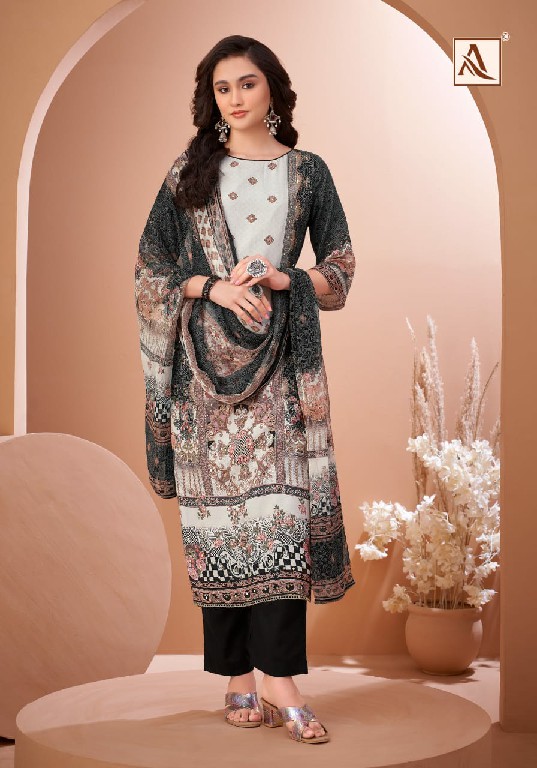 ALOK SUITS BLACK MIRROR WHOLESALE PURE VISCOSE MASLIN DIGITAL PRINT WITH HAND WORK CLASSIC PAKISTANI SUITS