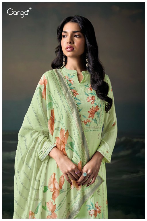 GANGA KAISHA S3639 WHOLESALE PREMIUM PURE BEMBERG SILK DESIGNER SUITS