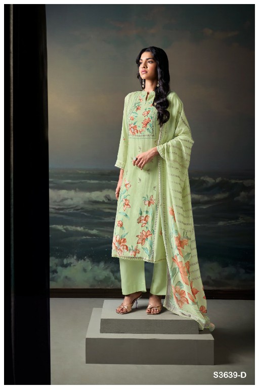 GANGA KAISHA S3639 WHOLESALE PREMIUM PURE BEMBERG SILK DESIGNER SUITS