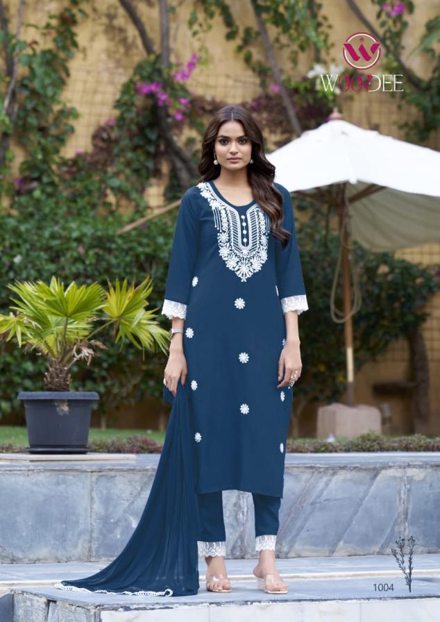 WHITE LOTUS BY WOODEE PREMIUM QUALITY NAZNEEN READYMADE PLUS SIZE 3PCS SUIT