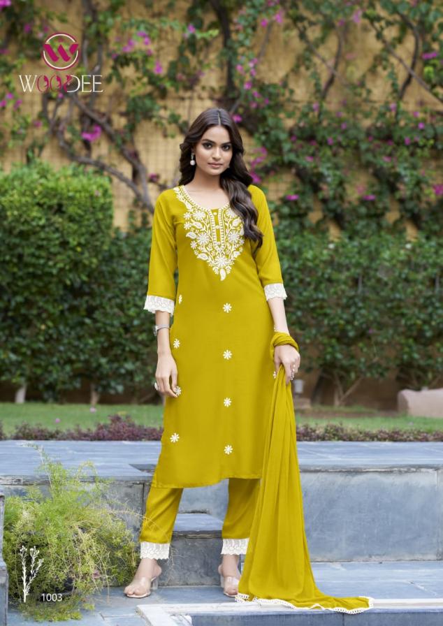 WHITE LOTUS BY WOODEE PREMIUM QUALITY NAZNEEN READYMADE PLUS SIZE 3PCS SUIT