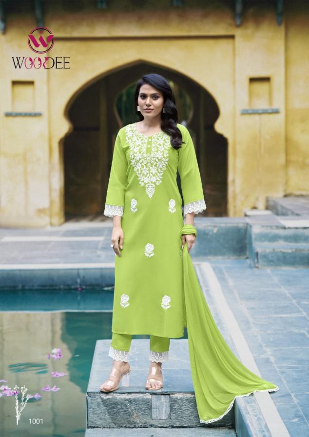 WHITE LOTUS BY WOODEE PREMIUM QUALITY NAZNEEN READYMADE PLUS SIZE 3PCS SUIT