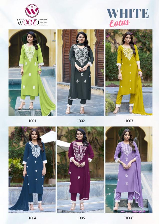 WHITE LOTUS BY WOODEE PREMIUM QUALITY NAZNEEN READYMADE PLUS SIZE 3PCS SUIT