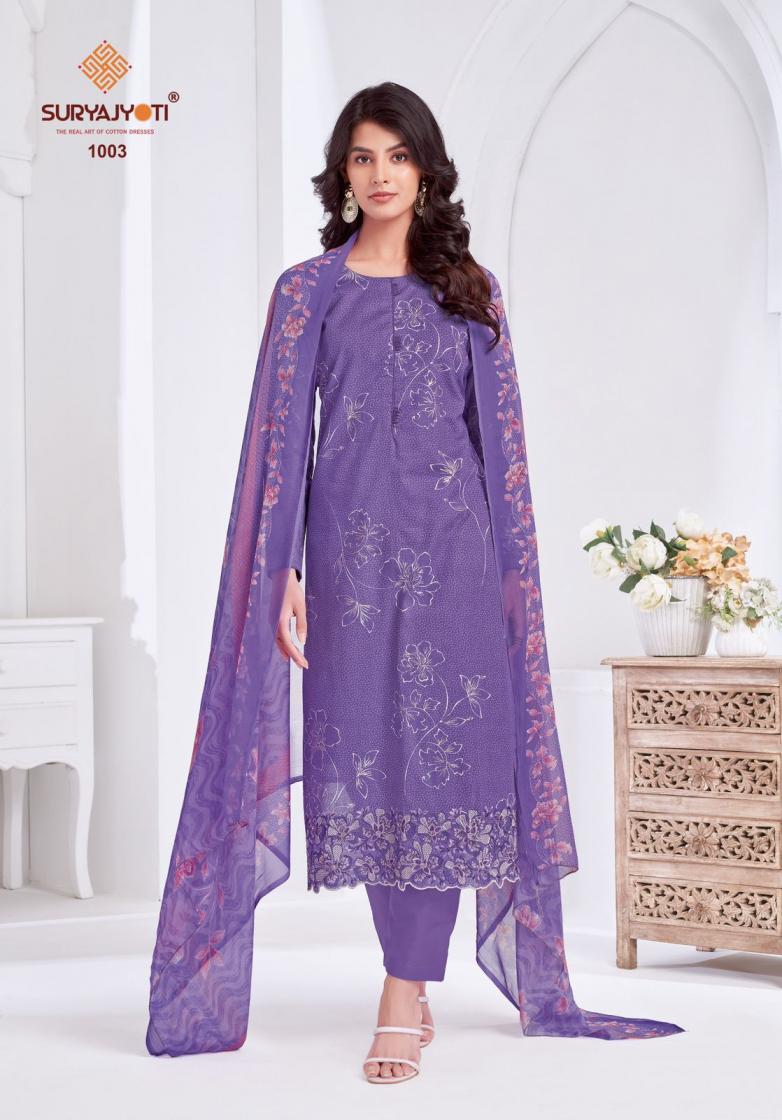 SURYAJYOTI KASHYA VOL 1 PURE COTTON BEAUTIFUL FOIL PRINT DAILY WEAR UNSTITCHED DRESS
